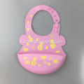 Soft mai hana ruwa Funny Silicone Baby Bib ga yara